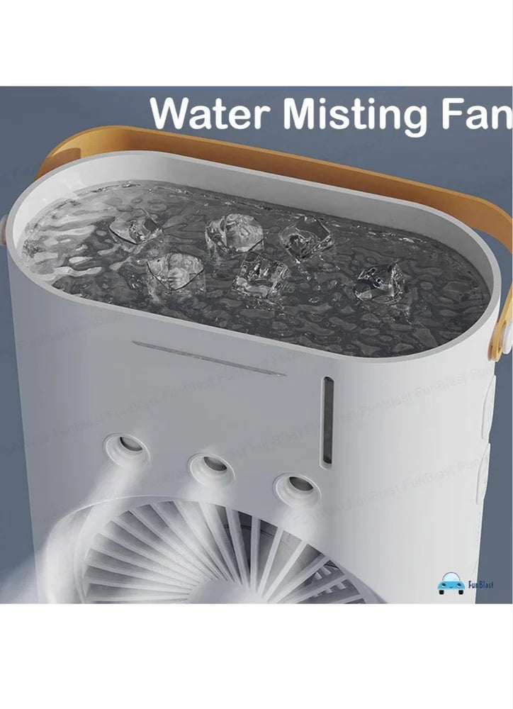 Portable Fan Double Ended Spray Fan Desk Fan with Cooler USB Rechargeable Mini Desktop Table Cooling Fan