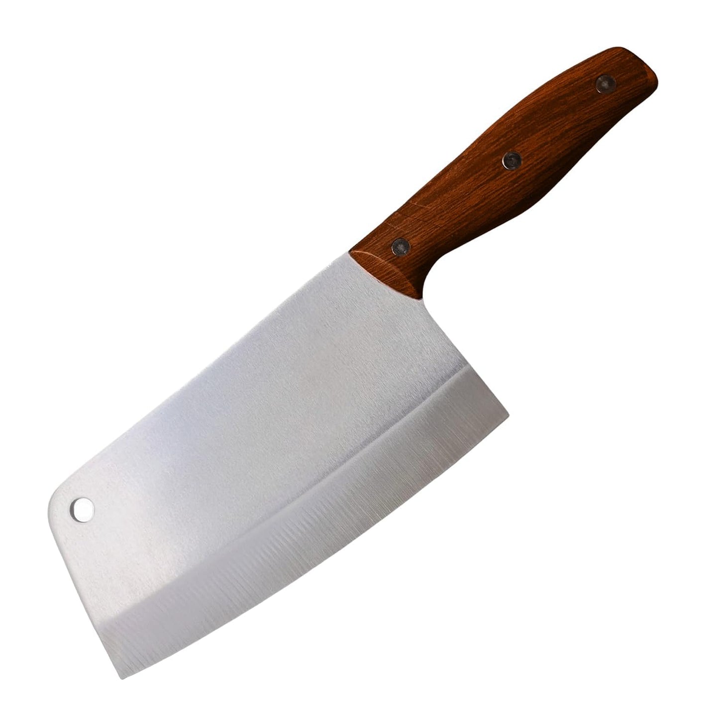 Silver-Toned Brown Stainless Steel Kitchen Knife – Sleek & Durable
