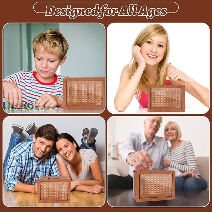 Wooden Money Saving Piggy Bank Box – Secure & Stylish Coin Storage