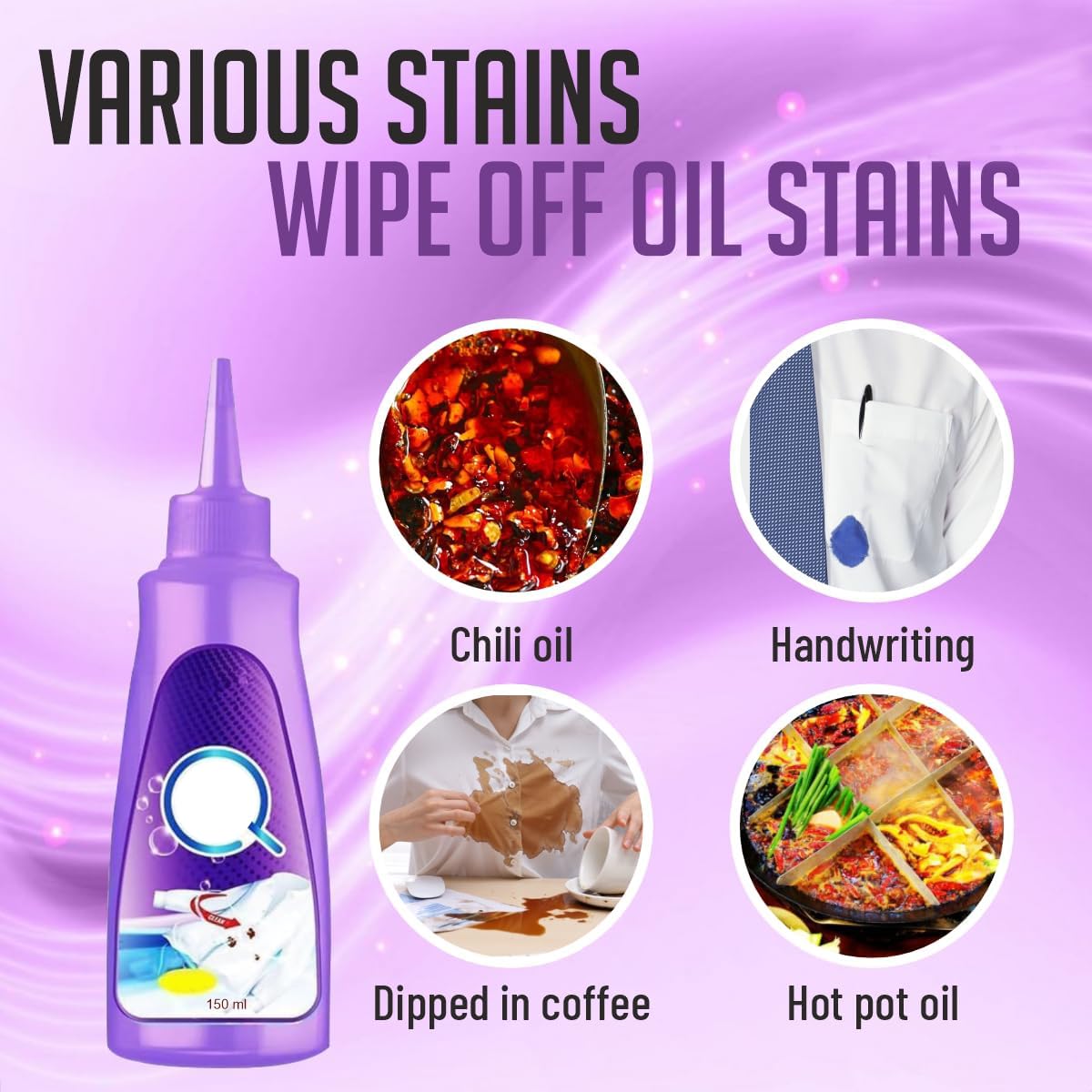 All Color Stain Remover for Clothes – Multi-Purpose Fabric Cleaner (Pack of 2)