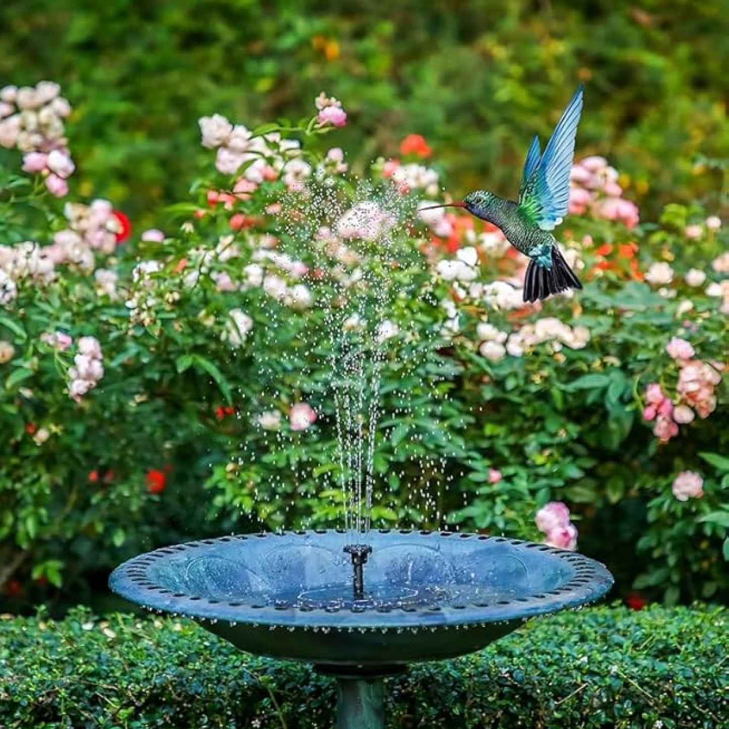 Fountain Solar Power Floating Water Pump for Pool Pond Garden and Patio Plants Round
