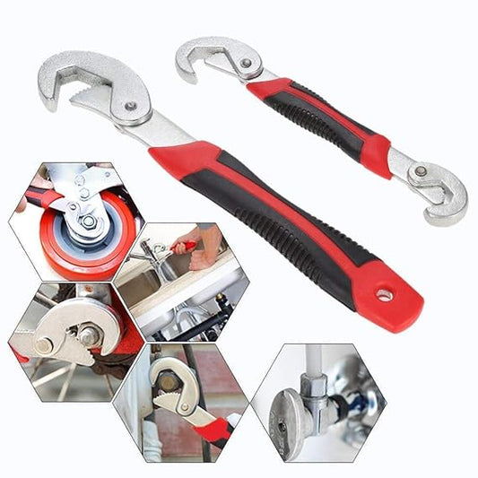 Stainless Steel Socket Adjustable Universal Multi Function Wrench Spanner Set Tool
