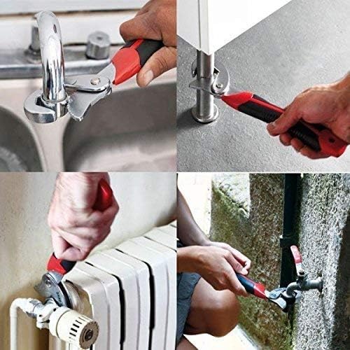 Stainless Steel Socket Adjustable Universal Multi Function Wrench Spanner Set Tool
