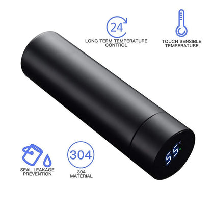 Temperature Water Bottle | Smart Vacuum Insulated Thermos Water Bottle (Pack of 1)