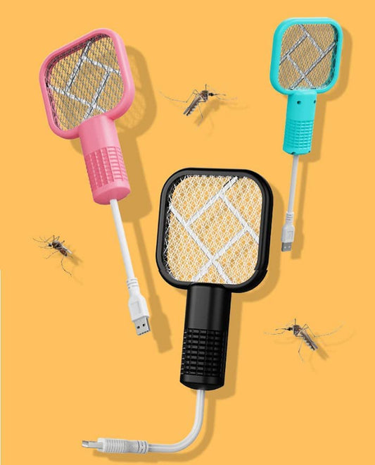 Mosquito Racket - 3 in 1 Mini Electric Fly Swatter Racket and Fly Zapper