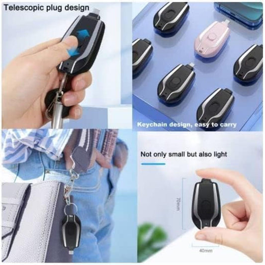 The Mini Power Emergency Pod - Your Portable 1500Mah Keychain Charger with Overcharging Protection(C-Type)