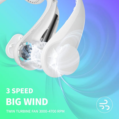 Portable Neck Fan, Hands Free Bladeless Fan