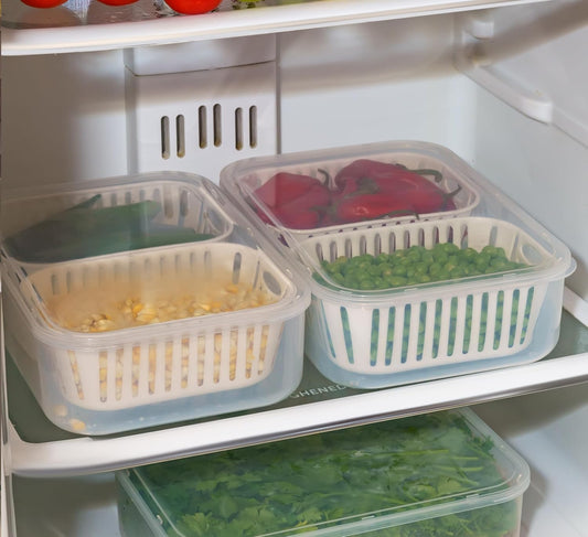 Fridge Storage Boxes Freezer Storage Containers, Container For Kitchen Storage Set