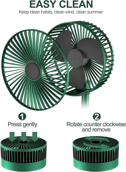 Mini Foldable USB Rechargeable Desk Fan Electric Desktop Fan
