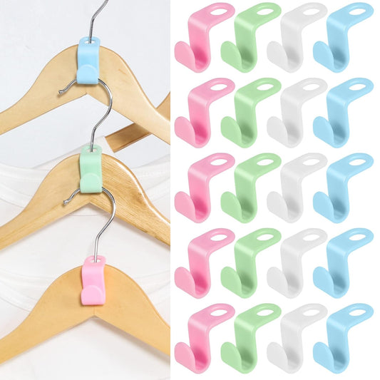 30 Pcs Clothes Hanger Connector Hooks Space Saving Hanger Extender