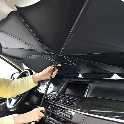 Car Windshield Sun Shade Umbrella – Foldable UV Protection for Car Interiors