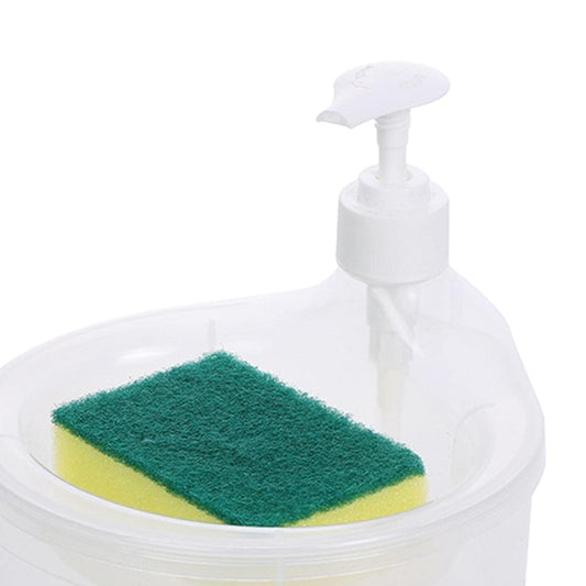 Sponge Holder Washing up Liquid Dispenser for Bathroom Kitchen