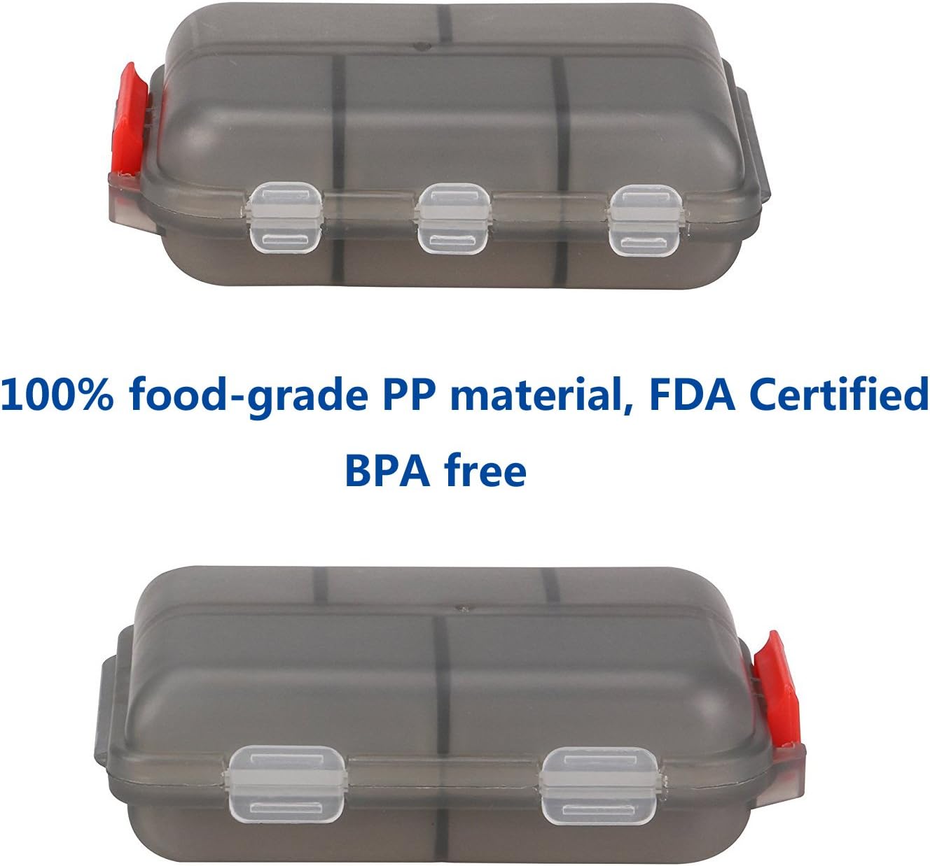 Multifunctional Pill Box, Portable Small Weekly Travel Pill Organizer