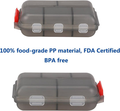Multifunctional Pill Box, Portable Small Weekly Travel Pill Organizer