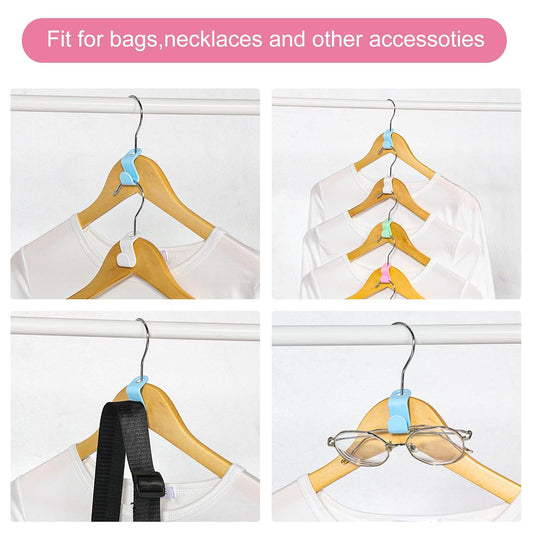 30 Pcs Clothes Hanger Connector Hooks Space Saving Hanger Extender
