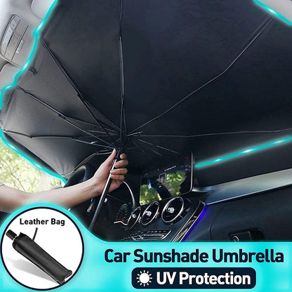 Car Windshield Sun Shade Umbrella – Foldable UV Protection for Car Interiors