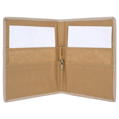 Printed Fabric File Folder for Certificate, Document Holder, Jute Conference Folder (Size: A4, Color: Multicolor Warli Printed) (Pack of 2)
