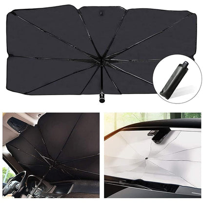 Car Windshield Sun Shade Umbrella – Foldable UV Protection for Car Interiors