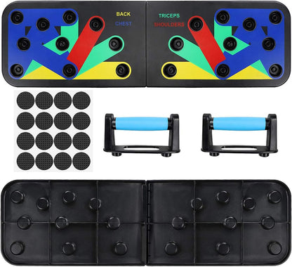 Push Up Rack Board Men Women 9 in 1 Body Building Fitness Exercise Workout Push-up Stands