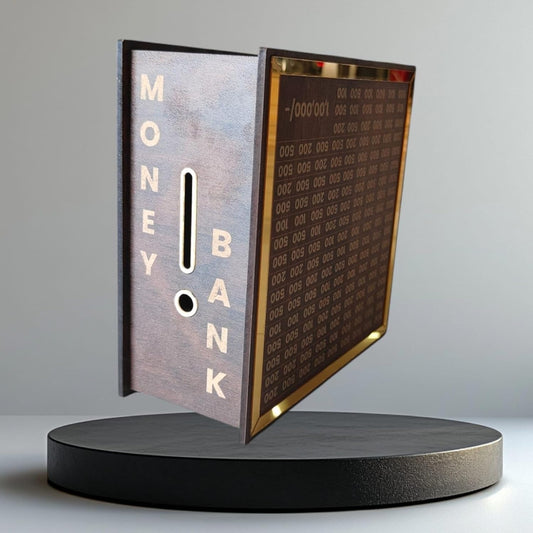 Wooden Money Saving Piggy Bank Box – Secure & Stylish Coin Storage