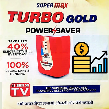 Turbo Gold Power Saver – Reduce Electricity Bills & Save Energy
