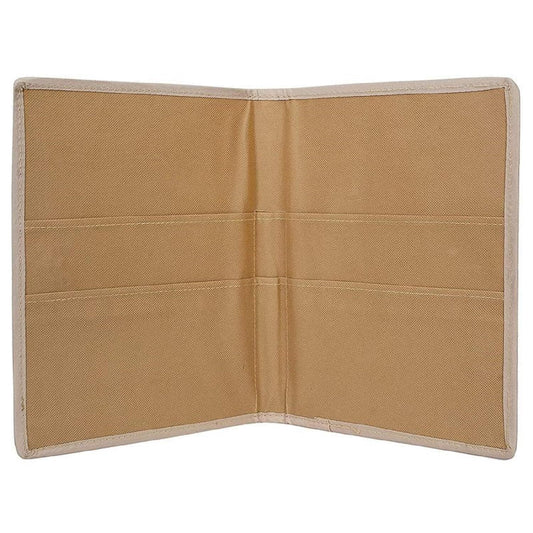 Printed Fabric File Folder for Certificate, Document Holder, Jute Conference Folder (Size: A4, Color: Multicolor Warli Printed) (Pack of 2)