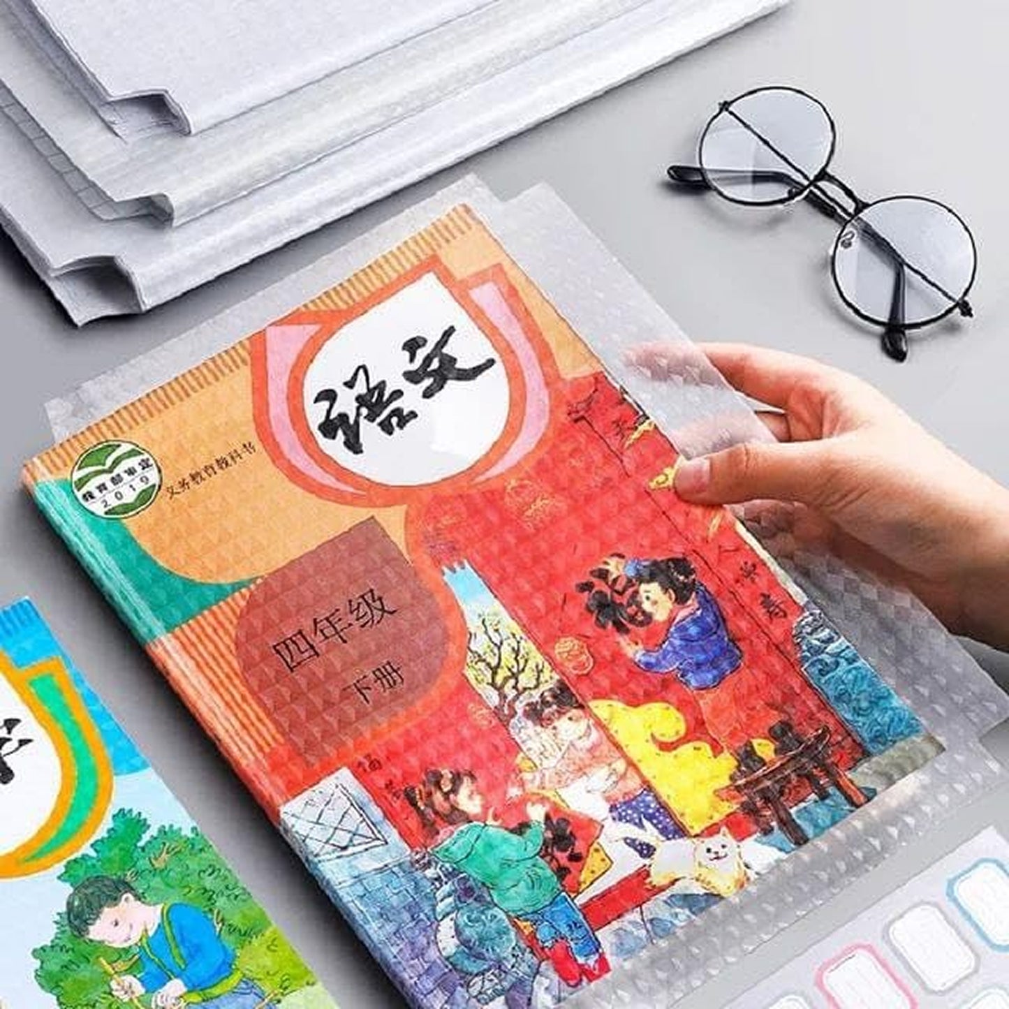 Book Protective Films Transparent Cover for Students School Office ( Pack Of 30 )