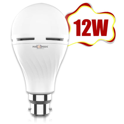 Rechargeable LED Inverter AC/DC Bulb 12W B22 D 4 hrs Bulb Emergency Light