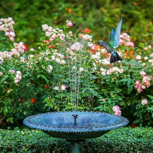 Fountain Solar Power Floating Water Pump for Pool Pond Garden and Patio Plants Round