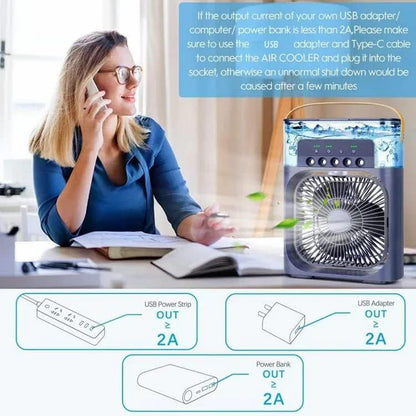 Portable Humidifier Air Cooler Mist Fan Mini Cooler for Home