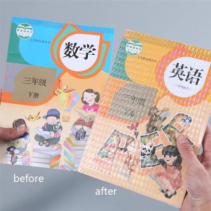 Book Protective Films Transparent Cover for Students School Office ( Pack Of 30 )