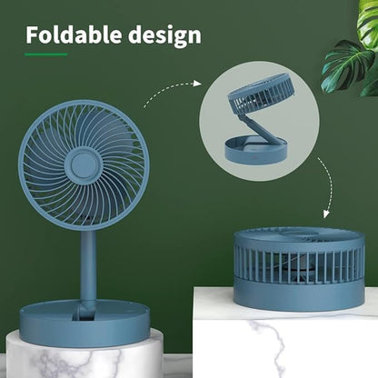 Mini Foldable USB Rechargeable Desk Fan Electric Desktop Fan